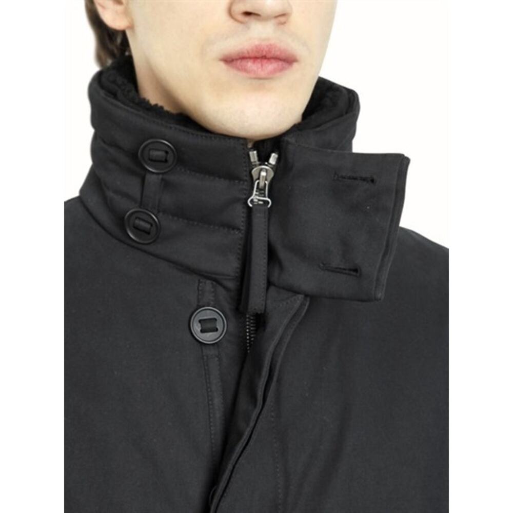 Helmut Lang Jacket Black XL Winter Coat Cargo Utility Hooded Parka Heavy Long - Picture 13 of 16